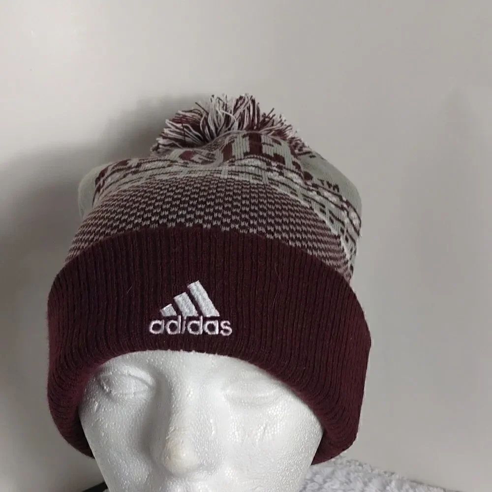 Adidas Texas A&M Knit PomPom Beanie